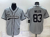 Nike Raiders 83 Darren Waller Grey Men's Stitched MLB Cool Base Nike Baseball Jersey,baseball caps,new era cap wholesale,wholesale hats